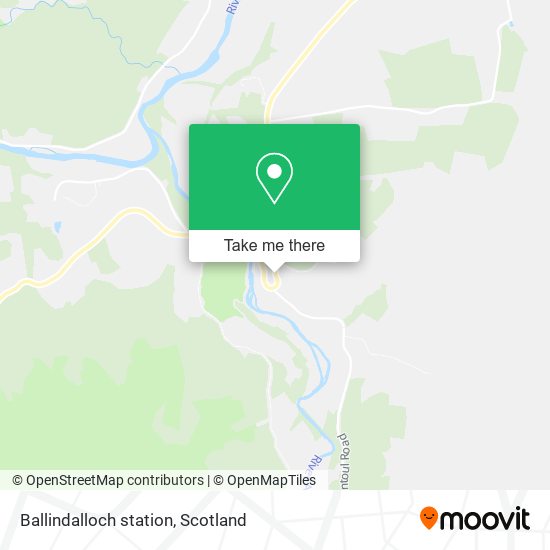 Ballindalloch station map