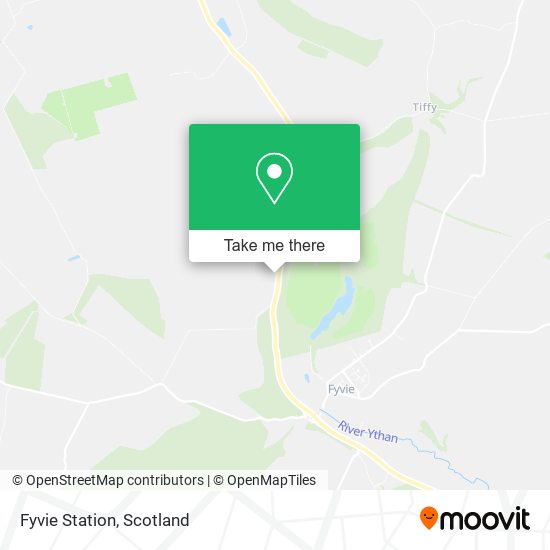 Fyvie Station map