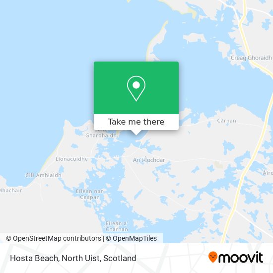 Hosta Beach, North Uist map