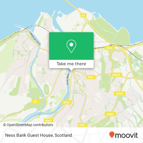 Ness Bank Guest House map