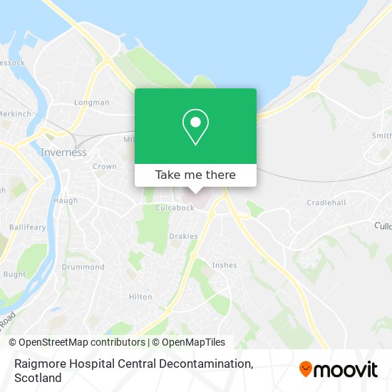 Raigmore Hospital Central Decontamination map