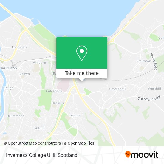Inverness College UHI map