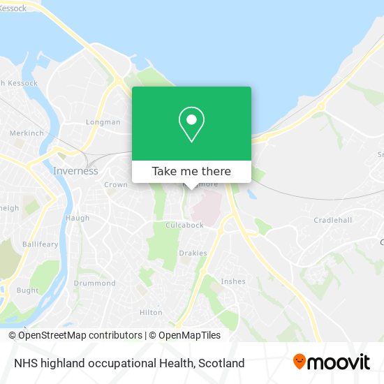 NHS highland occupational Health map
