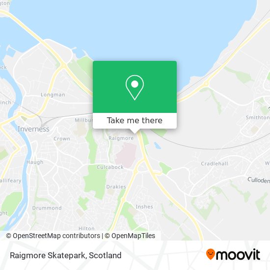 Raigmore Skatepark map