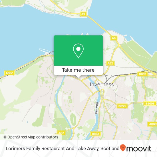 Lorimers Family Restaurant And Take Away map