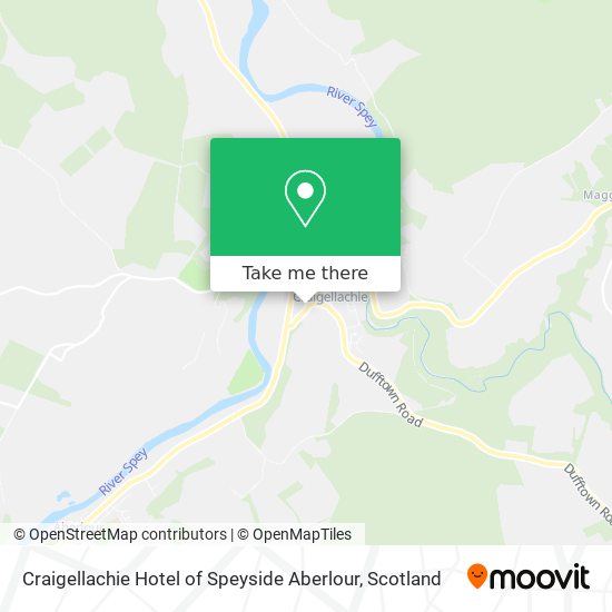 Craigellachie Hotel of Speyside Aberlour map