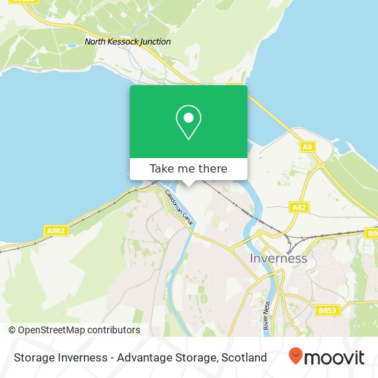 Storage Inverness - Advantage Storage map