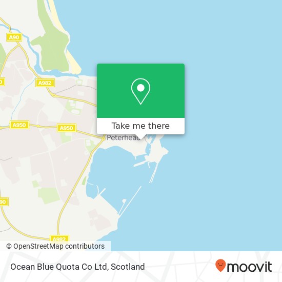 Ocean Blue Quota Co Ltd map