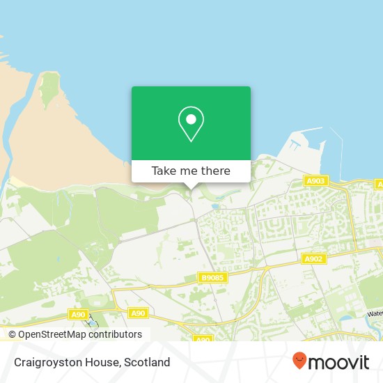 Craigroyston House map