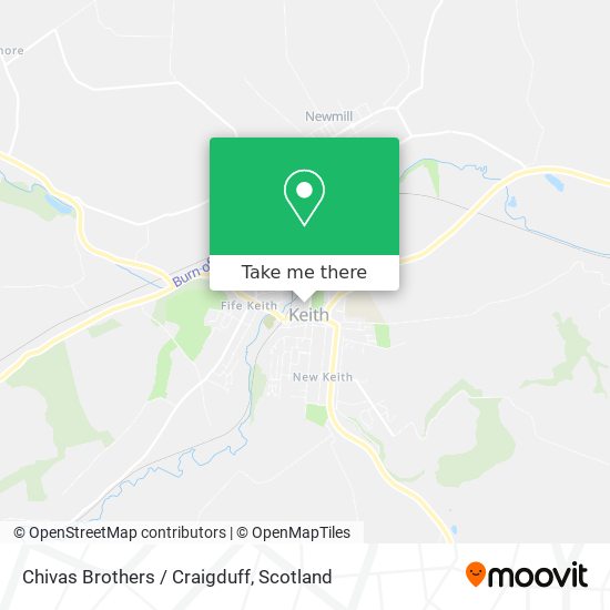 Chivas Brothers / Craigduff map