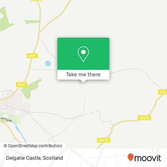 Delgatie Castle map