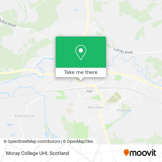 Moray College UHI map