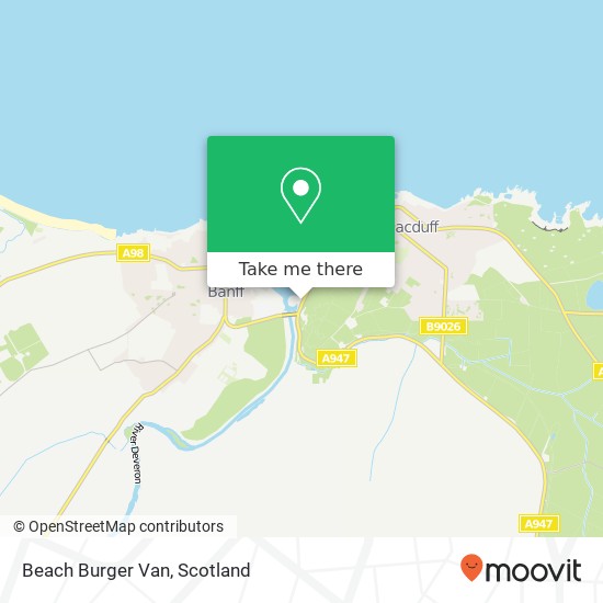 Beach Burger Van map