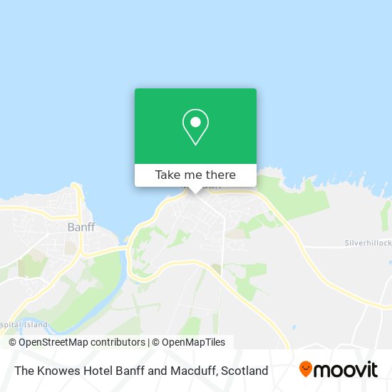The Knowes Hotel Banff and Macduff map