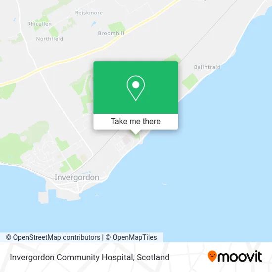 Invergordon Community Hospital map