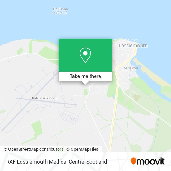 RAF Lossiemouth Medical Centre map