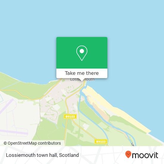 Lossiemouth town hall map