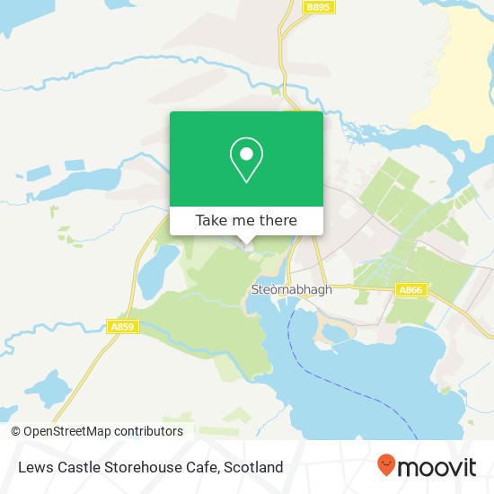 Lews Castle Storehouse Cafe map