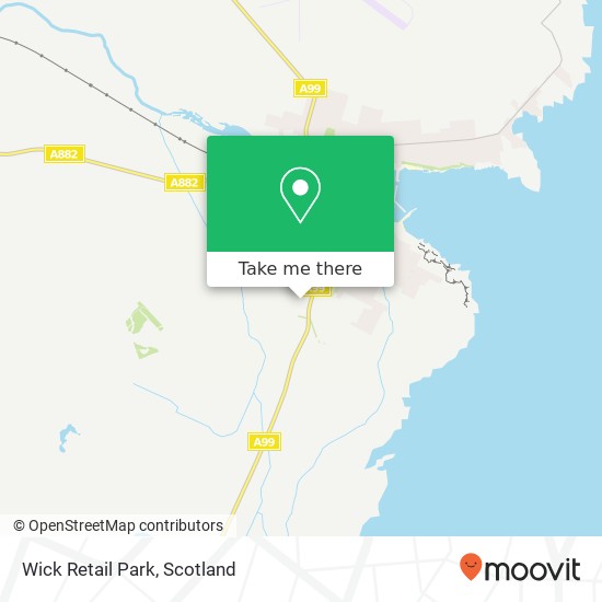 Wick Retail Park map