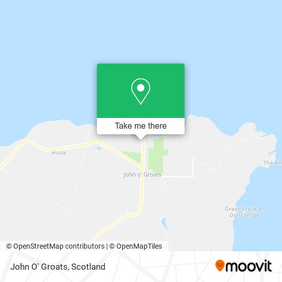 John O' Groats map