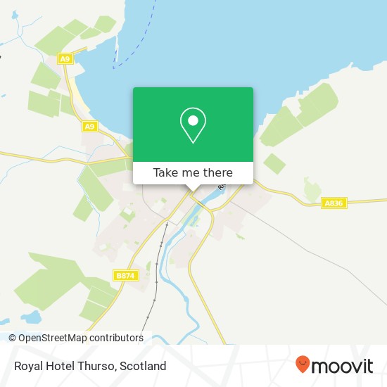 Royal Hotel Thurso map