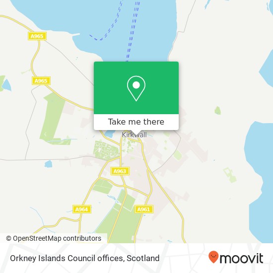 Orkney Islands Council offices map