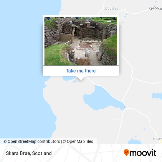 Skara Brae map