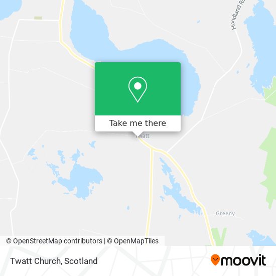 Twatt Church map