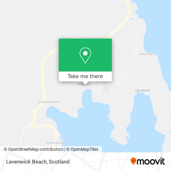 Levenwick Beach map