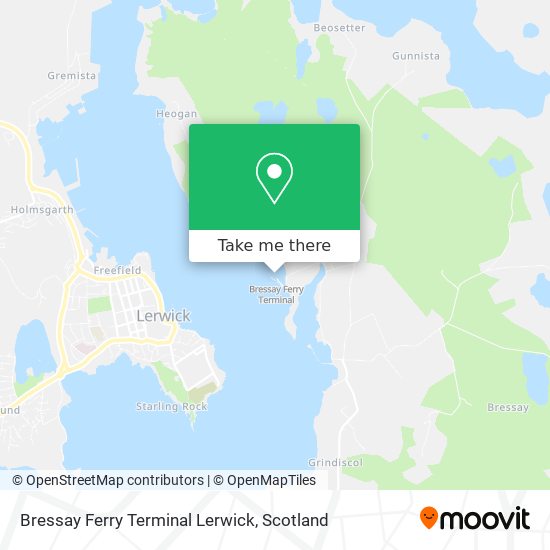 Bressay Ferry Terminal Lerwick map