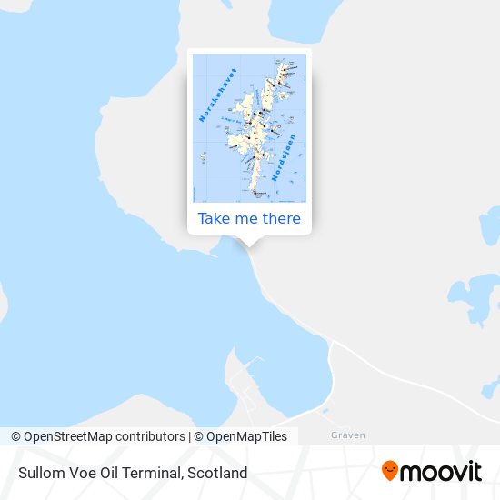 Sullom Voe Oil Terminal map