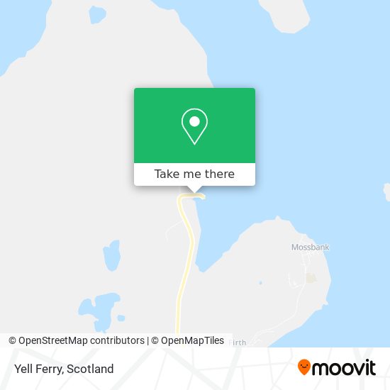 Yell Ferry map