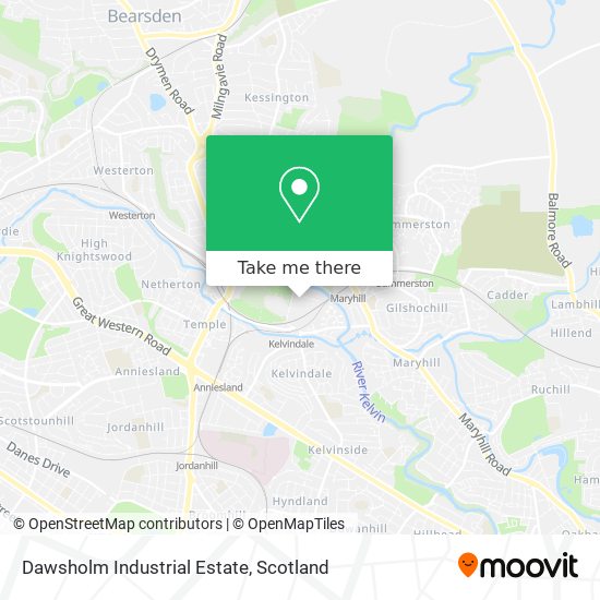 Dawsholm Industrial Estate map