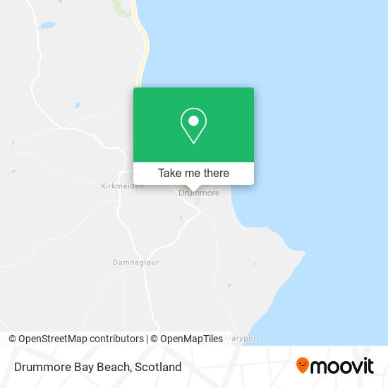 Drummore Bay Beach map