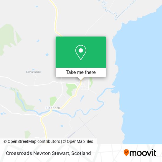 Crossroads Newton Stewart map