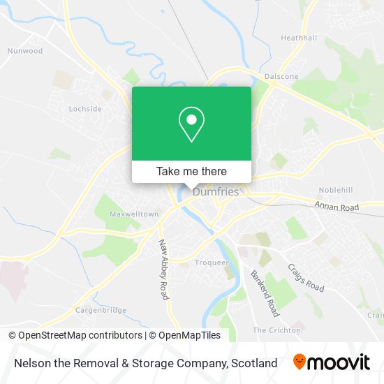 Nelson the Removal & Storage Company map