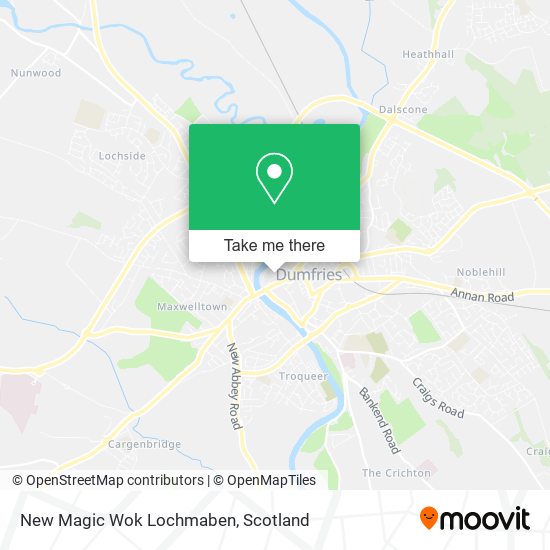 New Magic Wok Lochmaben map