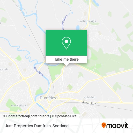 Just Properties Dumfries map