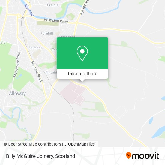 Billy McGuire Joinery map