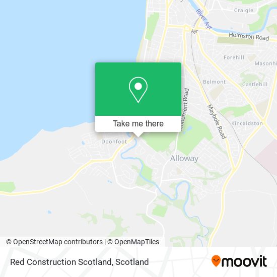 Red Construction Scotland map