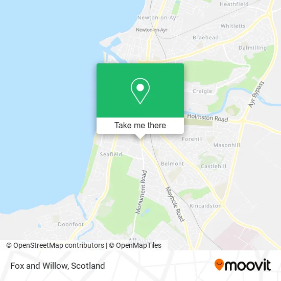 Fox and Willow map