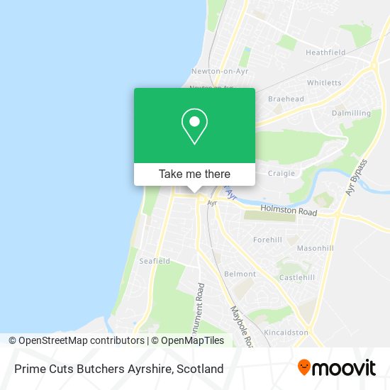 Prime Cuts Butchers Ayrshire map