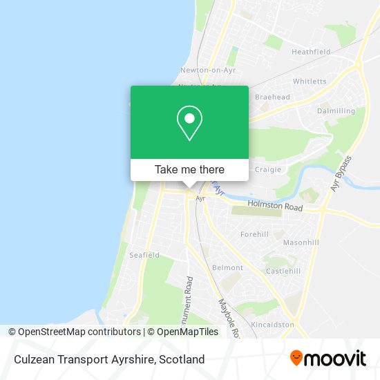 Culzean Transport Ayrshire map