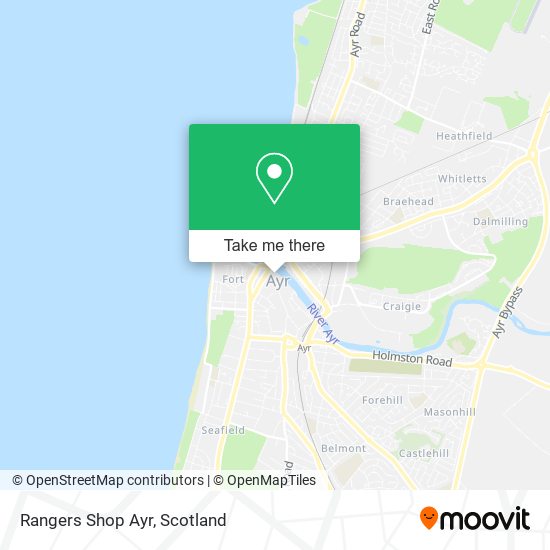 Rangers Shop Ayr map