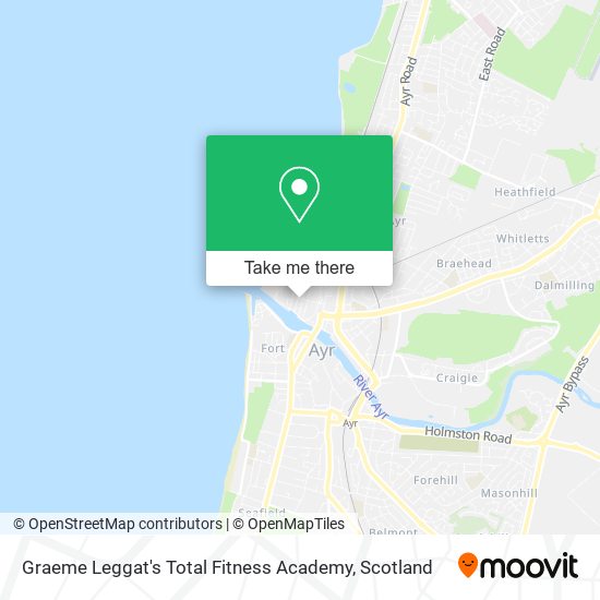 Graeme Leggat's Total Fitness Academy map