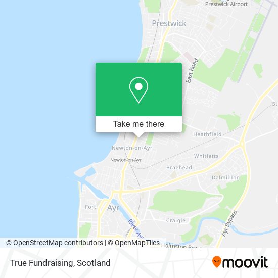 True Fundraising map