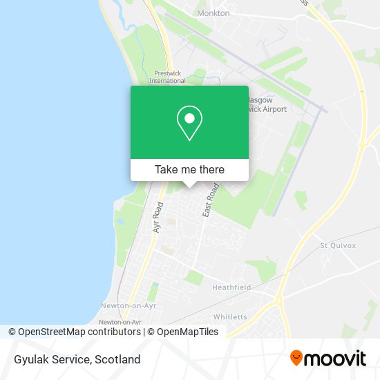 Gyulak Service map