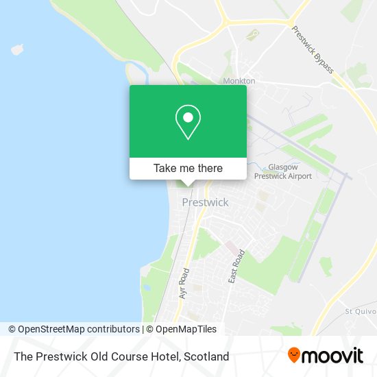 The Prestwick Old Course Hotel map