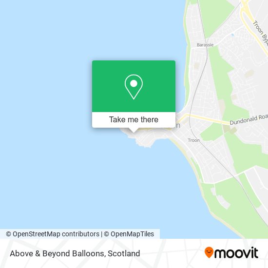 Above & Beyond Balloons map