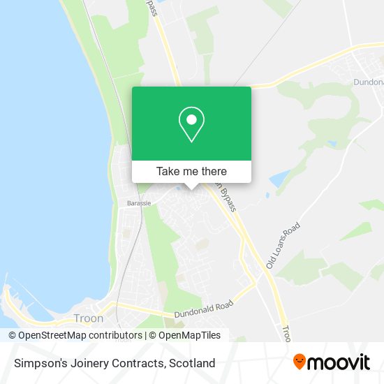 Simpson's Joinery Contracts map